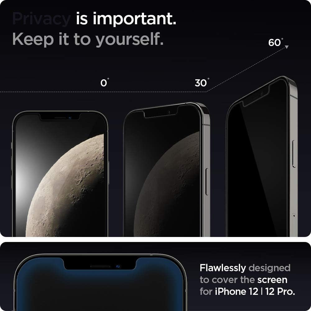 Spigen Privacy Screen Protector for iPhone 17 Pro Max, 16 Pro Max