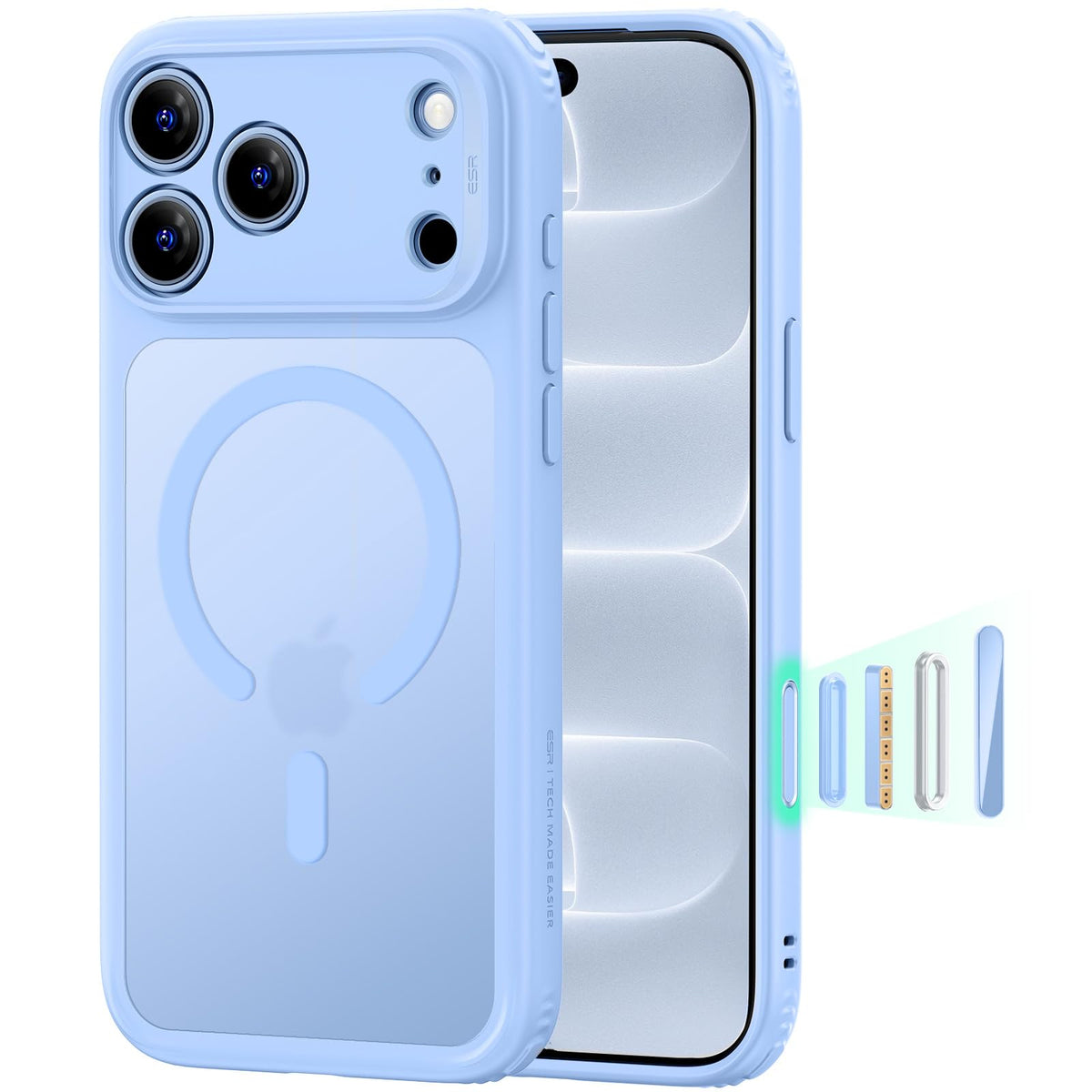 ESR Classic Hybrid for iPhone 17/18 Pro Case, Clear
