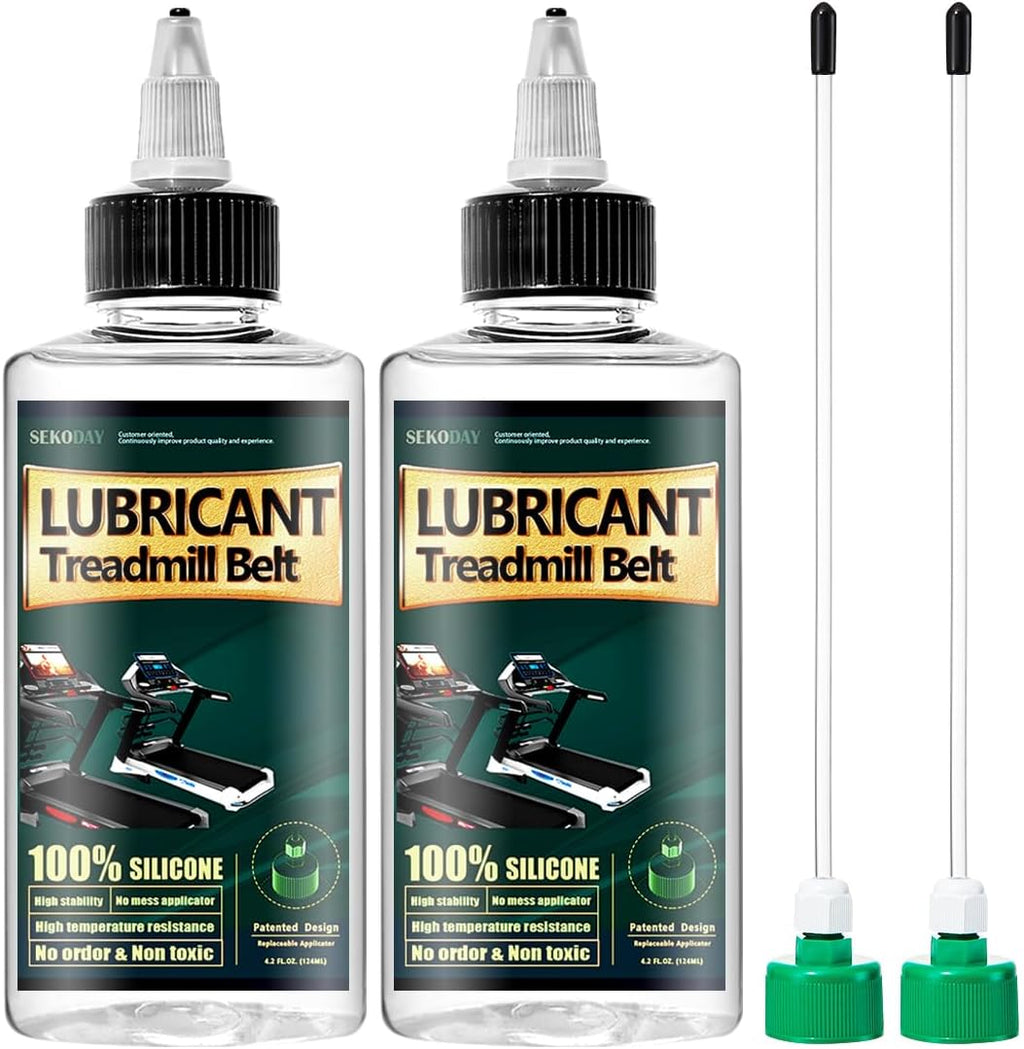 SEKODAY Silicone Treadnmill Belt Lubricants/Lubes, High Temperature Resistant and Stable Lubricant,with Hard Application Tubes and Precision Screw Caps for Easy Use