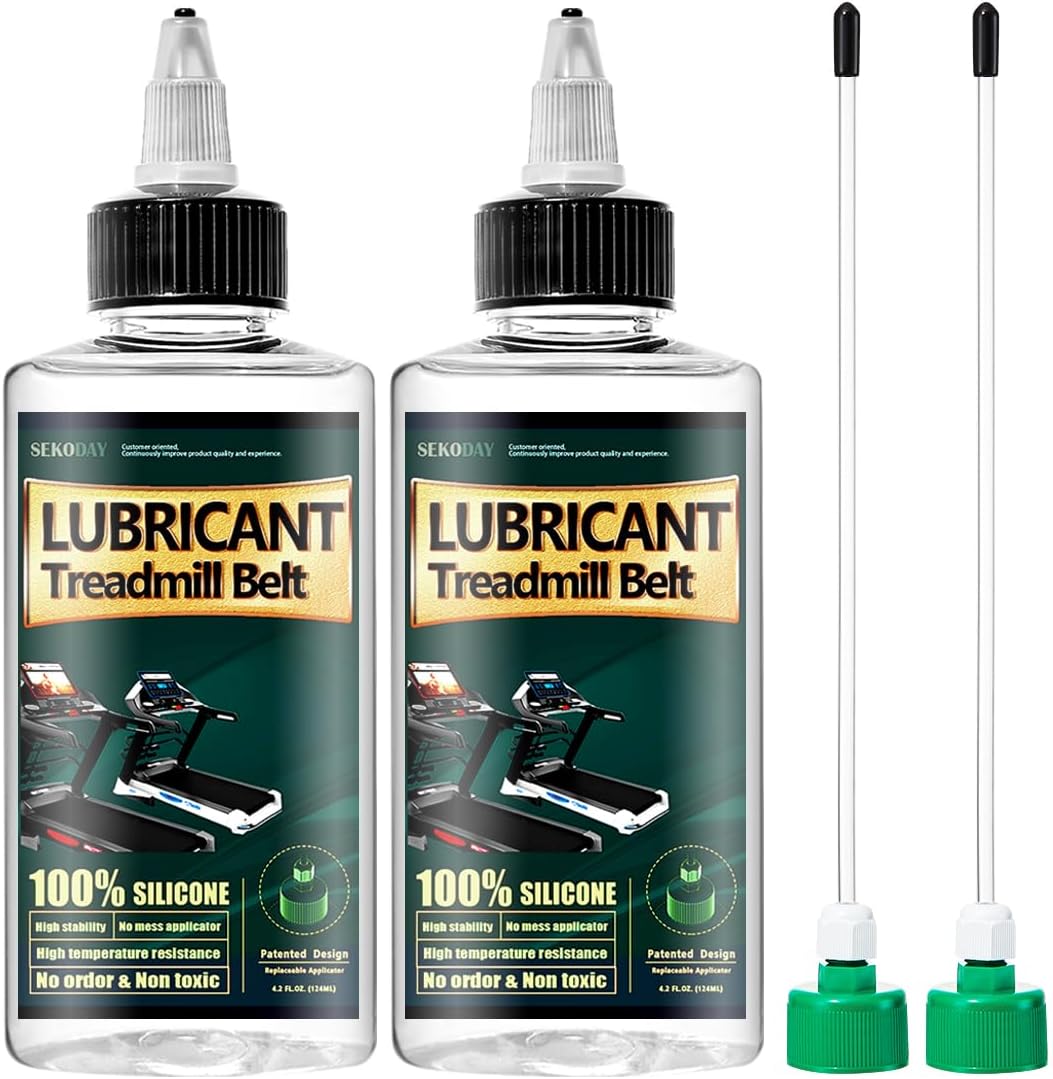 SEKODAY Silicone Treadnmill Belt Lubricants/Lubes, High Temperature Resistant and Stable Lubricant,with Hard Application Tubes and Precision Screw Caps for Easy Use