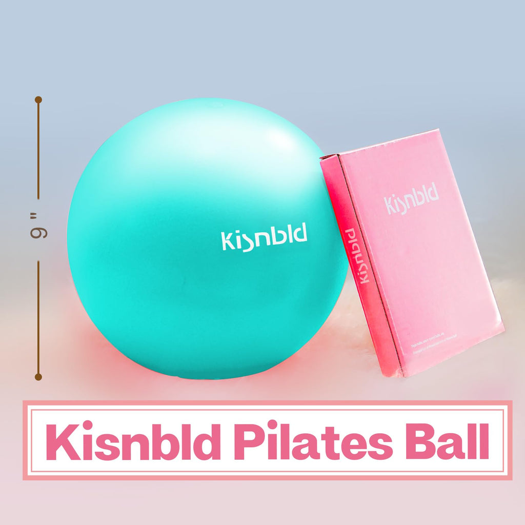 kisnbld 9 Inch Pilates Ball, Small Exercise Ball for Core &Physical Therapy
