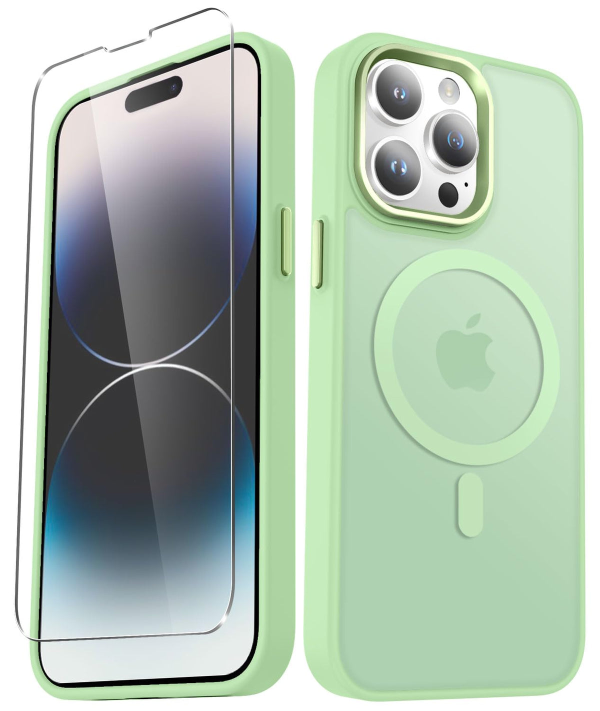 YENAPOON for iPhone 14 Case, iPhone 13 Case, Matte Magnetic Case, Black