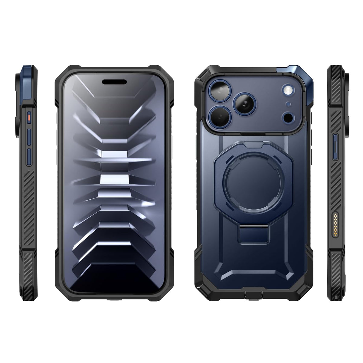 SUPCASE for iPhone 18 Pro Max Case/ 17 Pro Max Case with Stand, Black