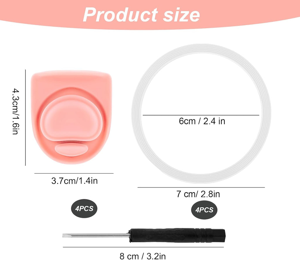 4 Sets Replacement Lid Stopper & Ring Gasket for Owala FreeSip 24oz 32oz