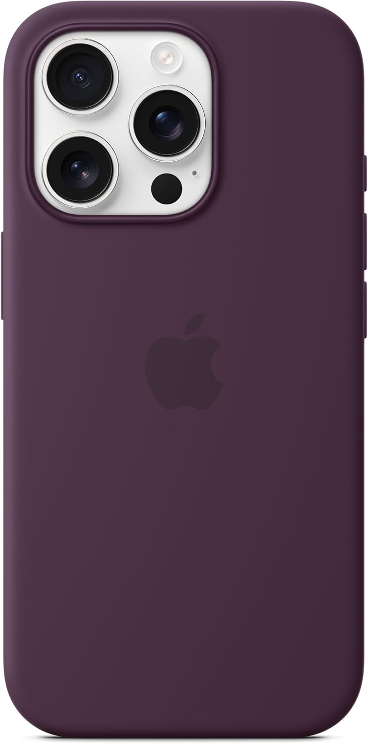 Apple iPhone 16 Pro Max Silicone Case with MagSafe and Camera Control: Lightweight Phone Case, Wireless Charging Compatible, Smooth Matte Finish, Black