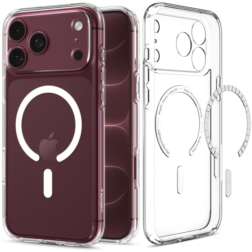 Spigen Ultra Hybrid MagFit for iPhone 17 Pro / 18 Pro Case, Frost Black