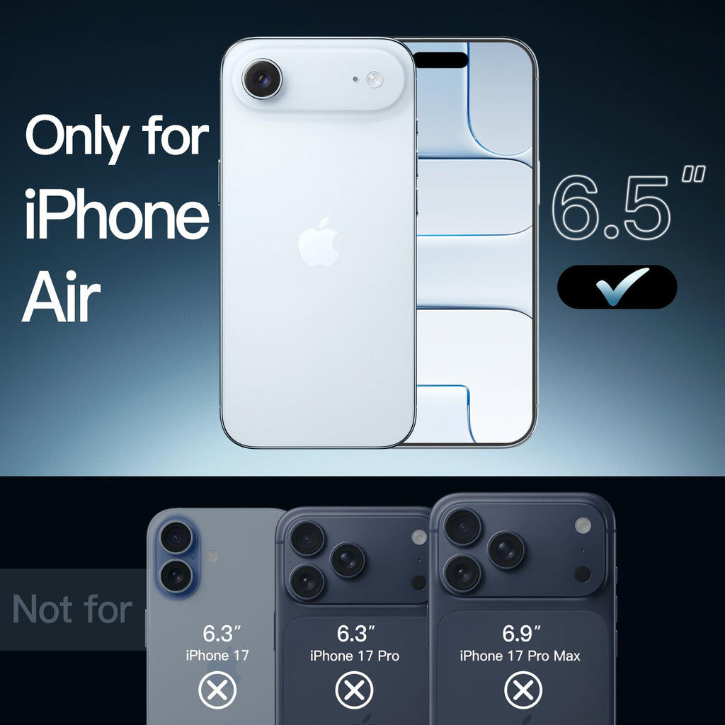 JETech Case for iPhone 17 Pro Max, Anti-Yellowing, Black