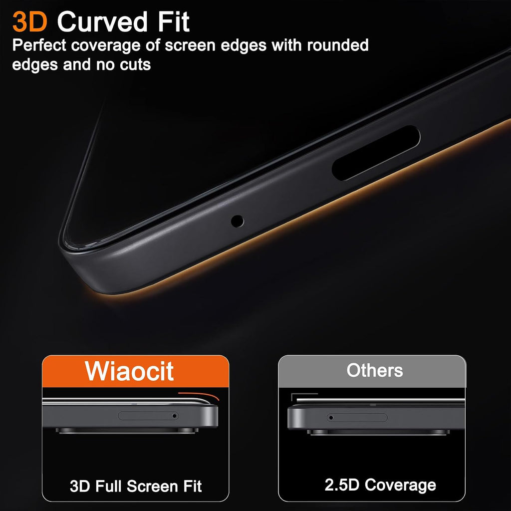 Wiaocit Tempered Glass Screen Protector for Samsung Galaxy A17 5G