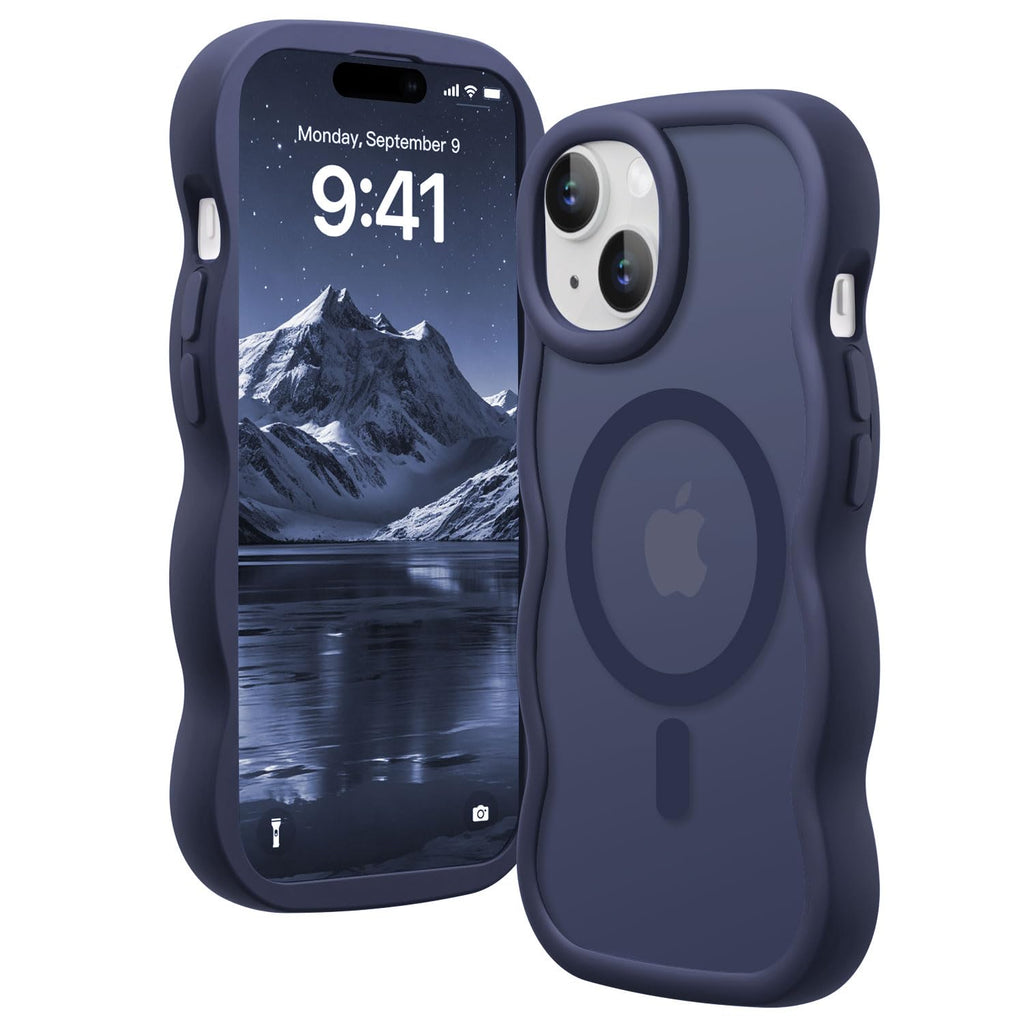 for iPhone 17 Pro/18 Pro Case for Magsafe Wavy, Burgundy Wine