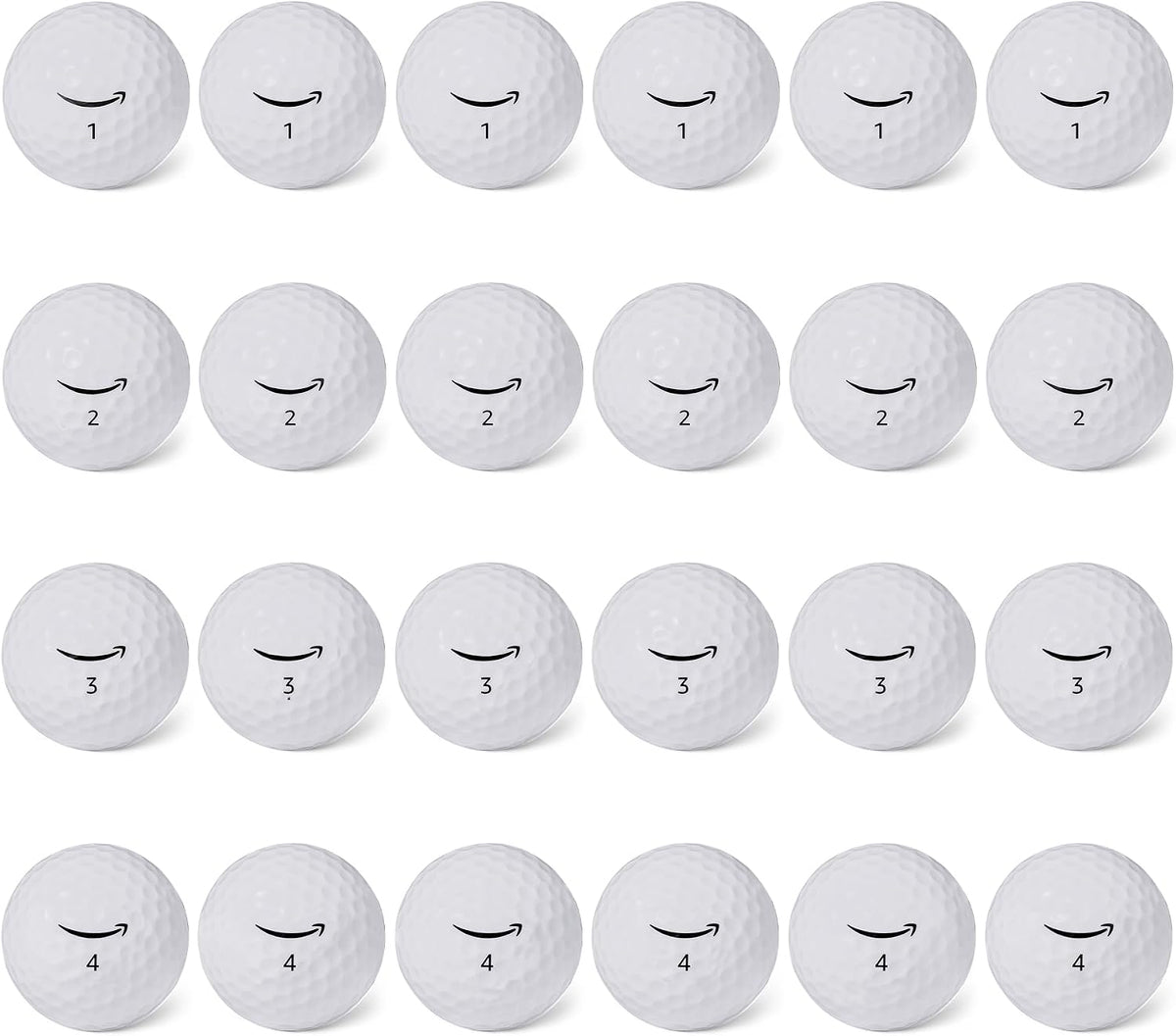 Amazon Basics Core Soft Golf Balls, Low Compression, Side Stamp Alignment