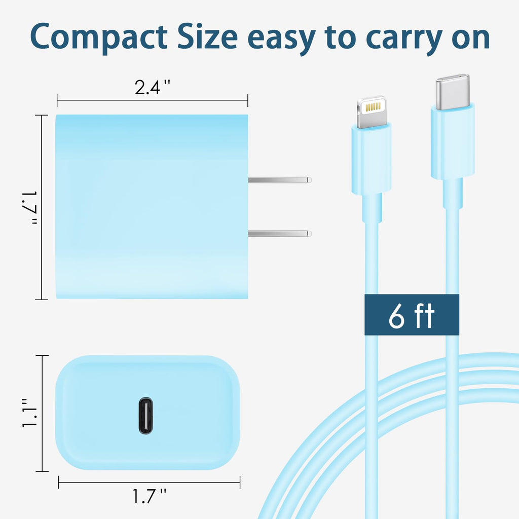 CXX 10FT iPhone 14/13/12 Charger 20W Fast Charging [MFi Certified]