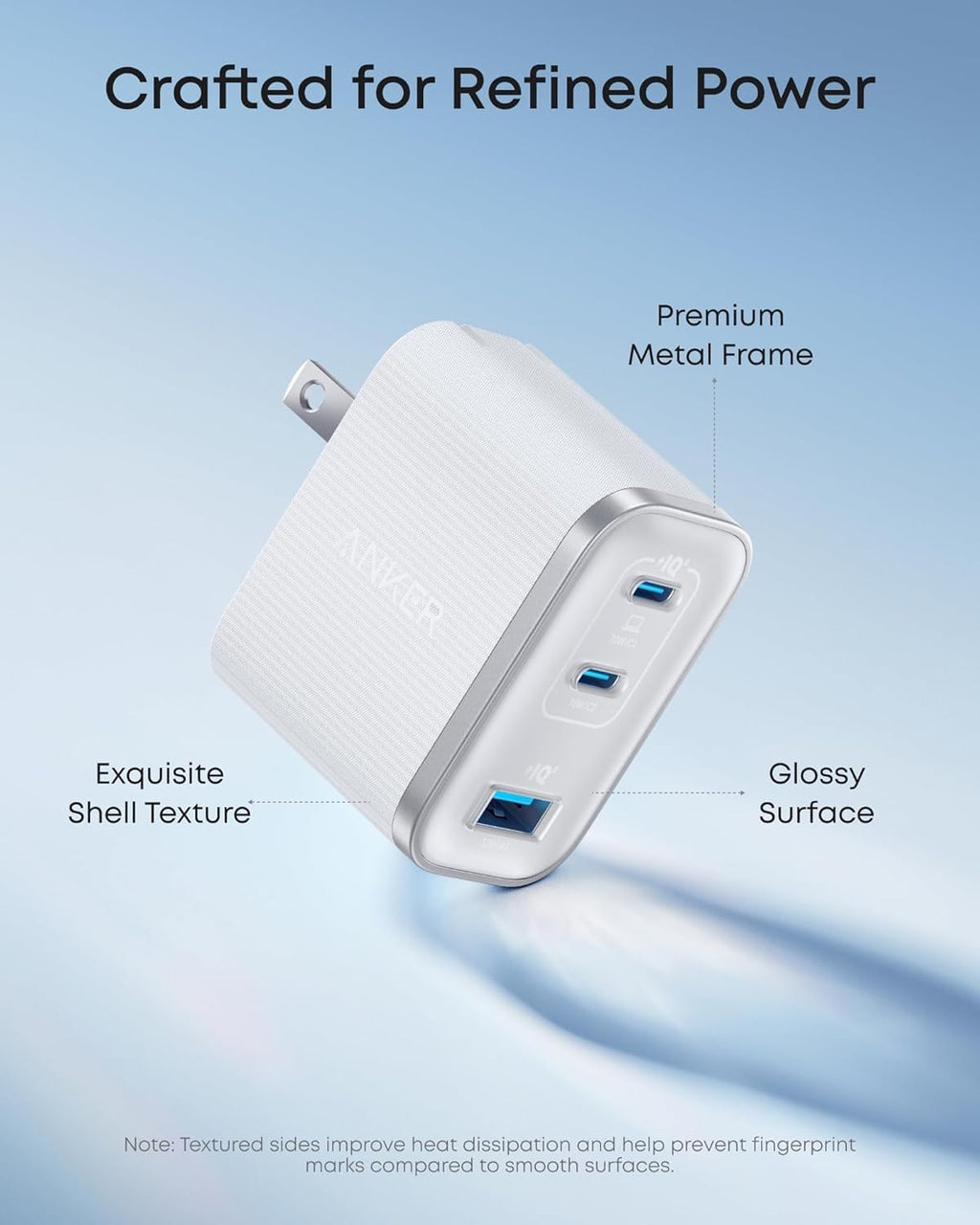 Anker Nano 70W Max 3-Port Fast Charger USB C, Type C Charger Fast Charging