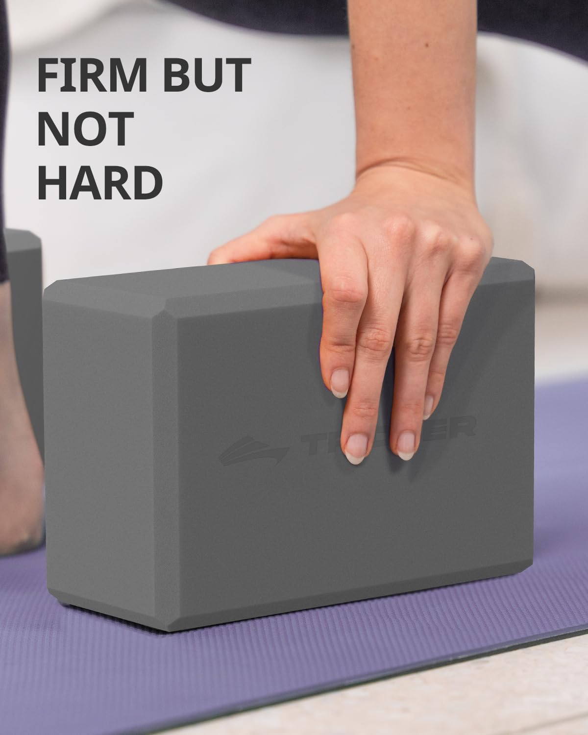 Yoga Blocks 2 Pack with Supportive Non-Slip Foam for Yoga Pilate Stretching