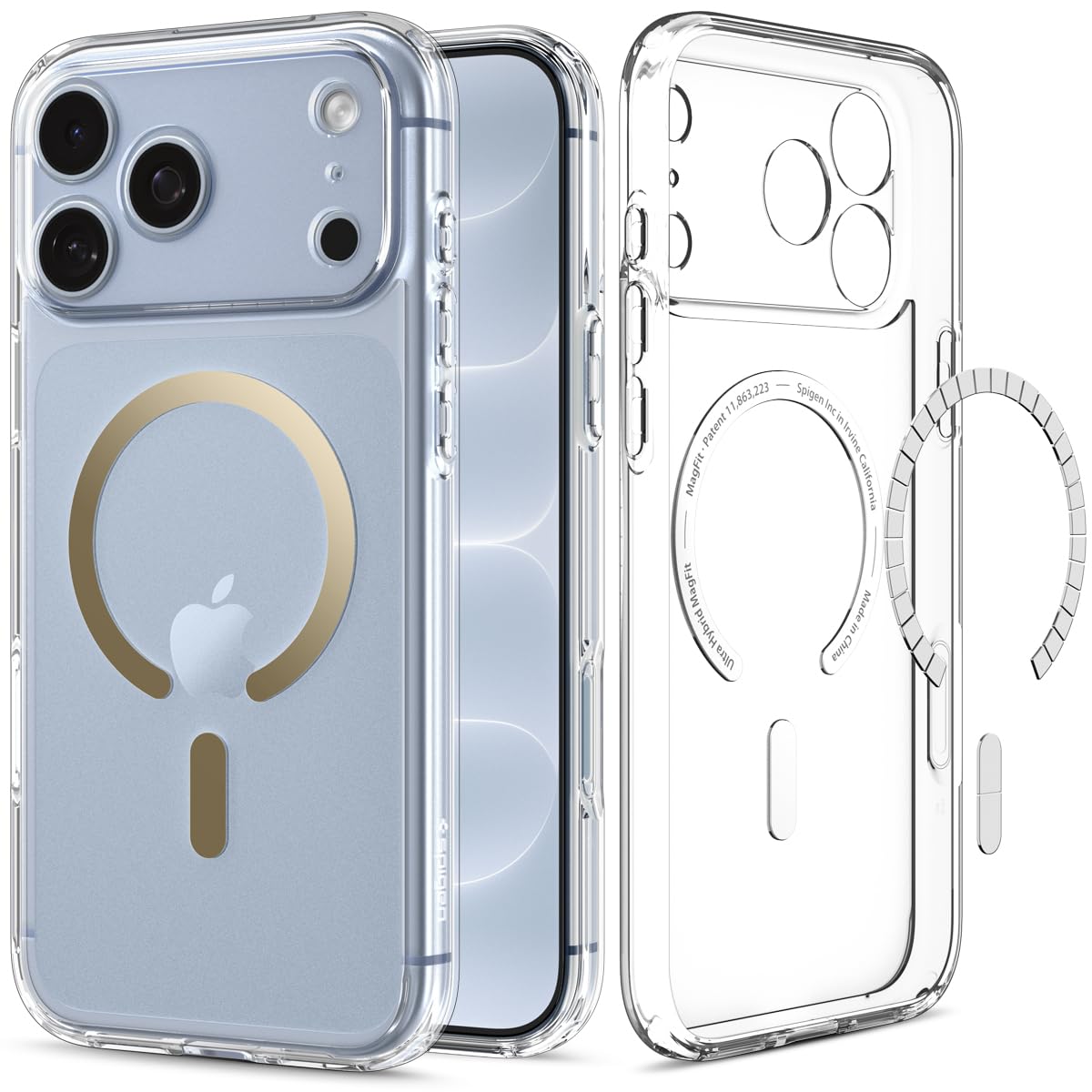 Spigen Ultra Hybrid MagFit for iPhone 17 Pro / 18 Pro Case, Frost Black