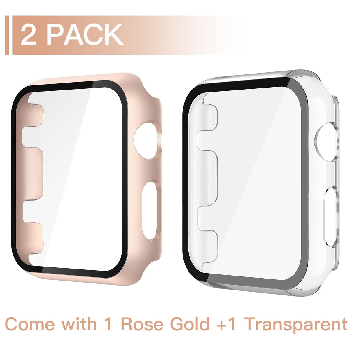 Misxi Case with Screen Protector for 38mm Apple Watch Series 3/2