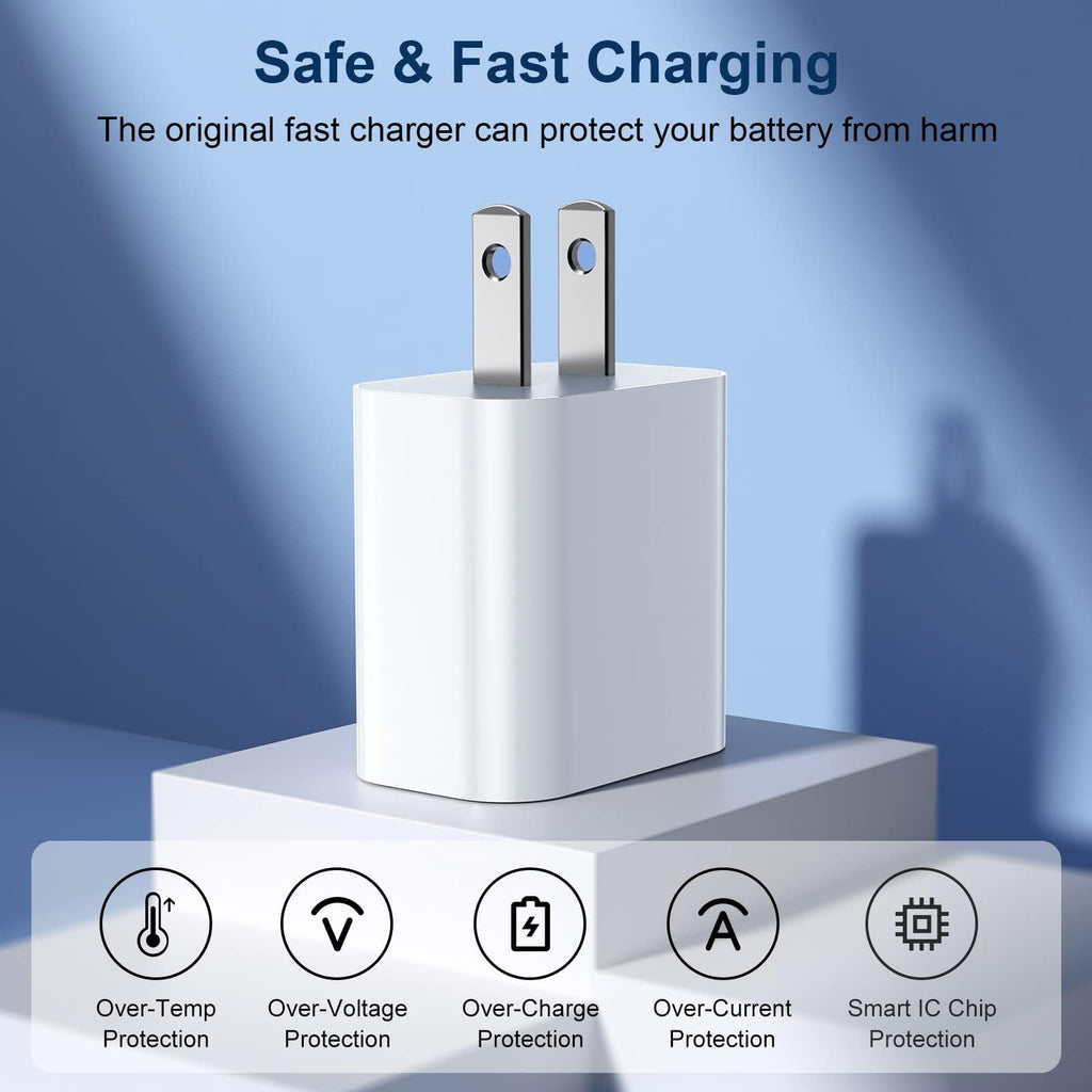 iPhone 18 Pro Max Charger, 40W USB C Fast Charging 2 Pack for Home & Travel