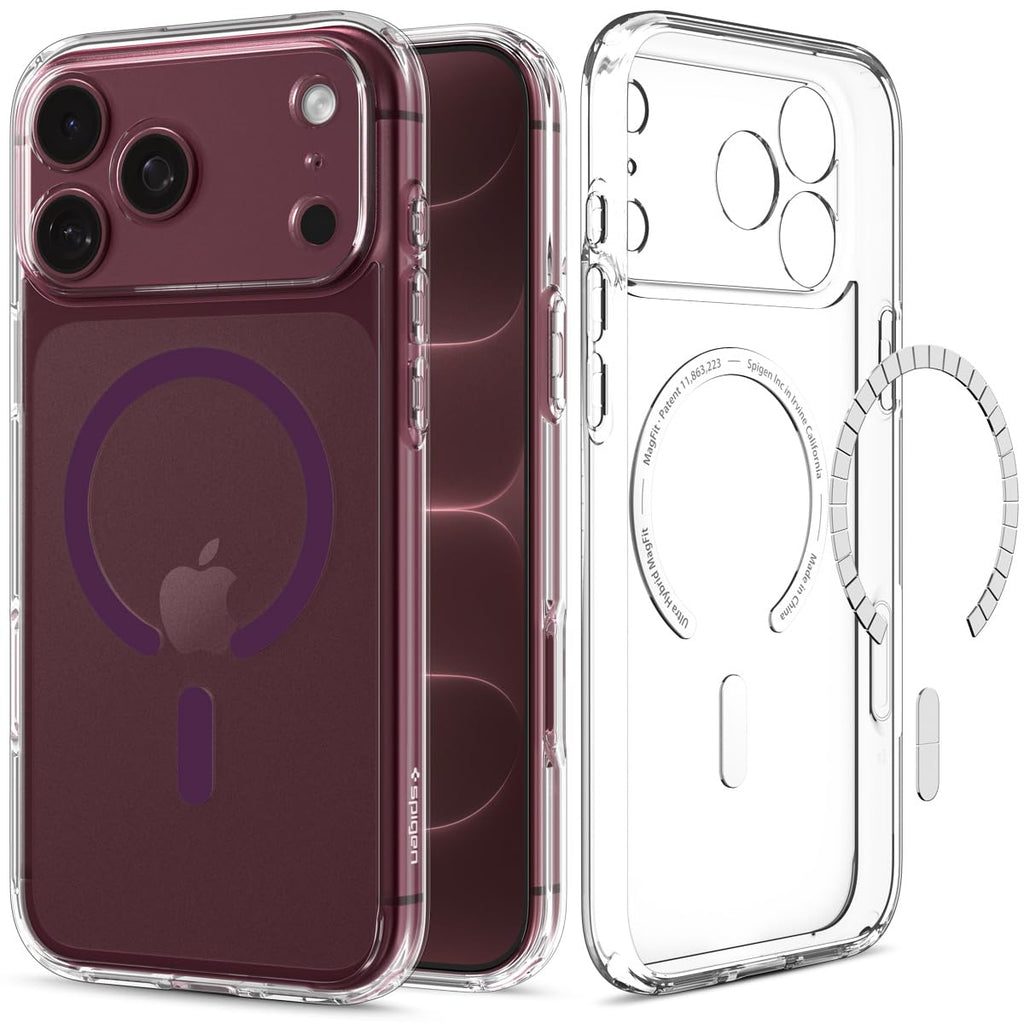 Spigen Ultra Hybrid MagFit for iPhone 17 Pro / 18 Pro Case, Frost Black