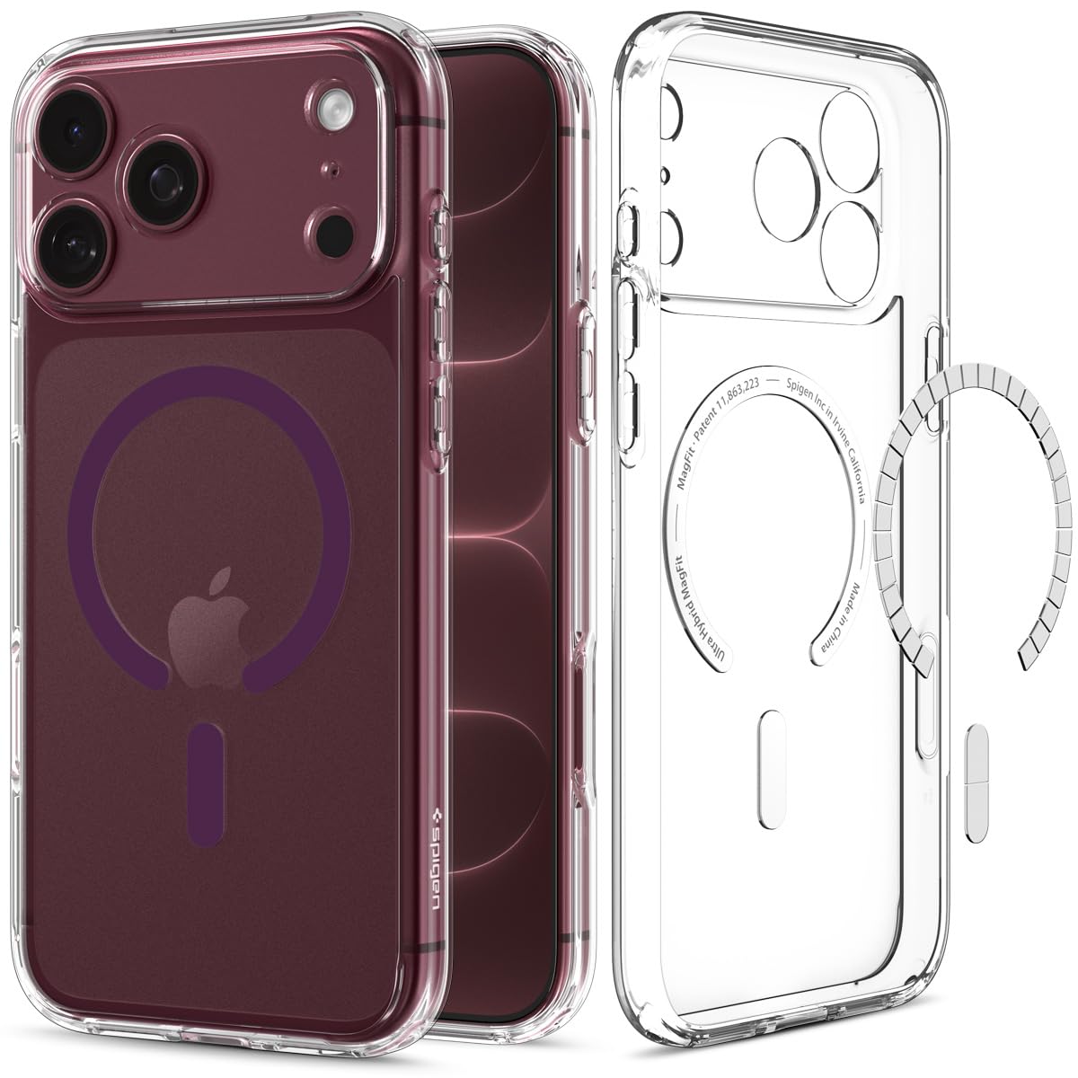 Spigen Ultra Hybrid MagFit for iPhone 17 Pro / 18 Pro Case, Frost Black