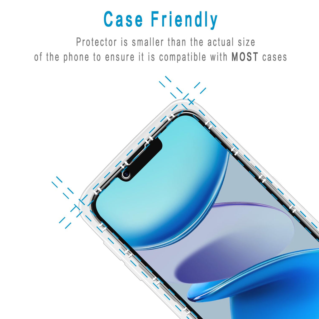 2 Pack Screen Protector for iPhone 16 Pro Max Tempered Glass