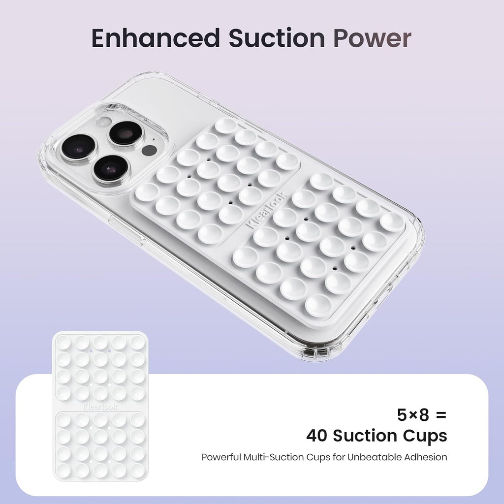 Klearlook 4PCS Silicone Double Sided Suction Cup Phone Case, Combination C