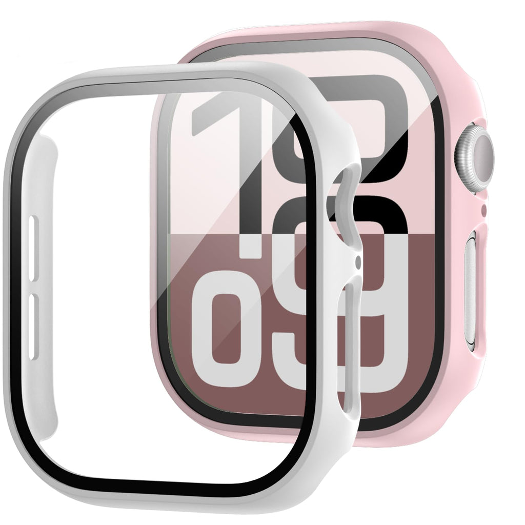 JZK Case with Screen Protector for Apple Watch SE3 Series 6/5/4 40mm,Clear