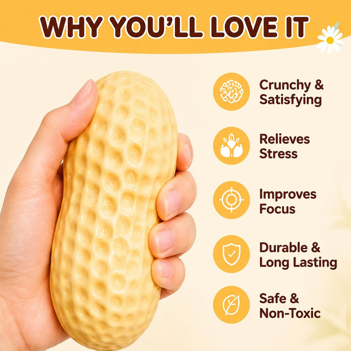 Crunchy Mango Squishies ASMR Toy, Bead Filled Realistic Bar Stress Ball