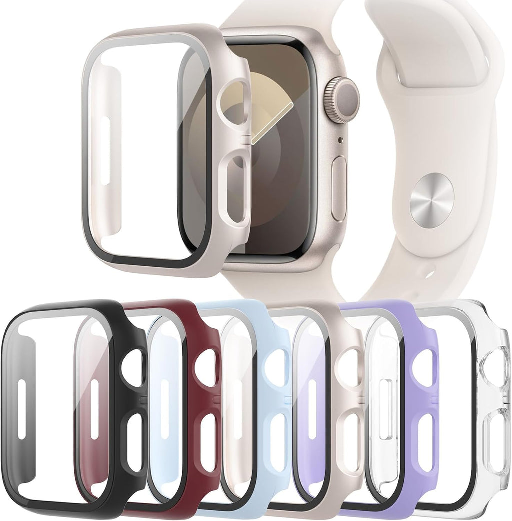 6-Pack Case with Screen Protector for Apple Watch Series 11/10 46mm