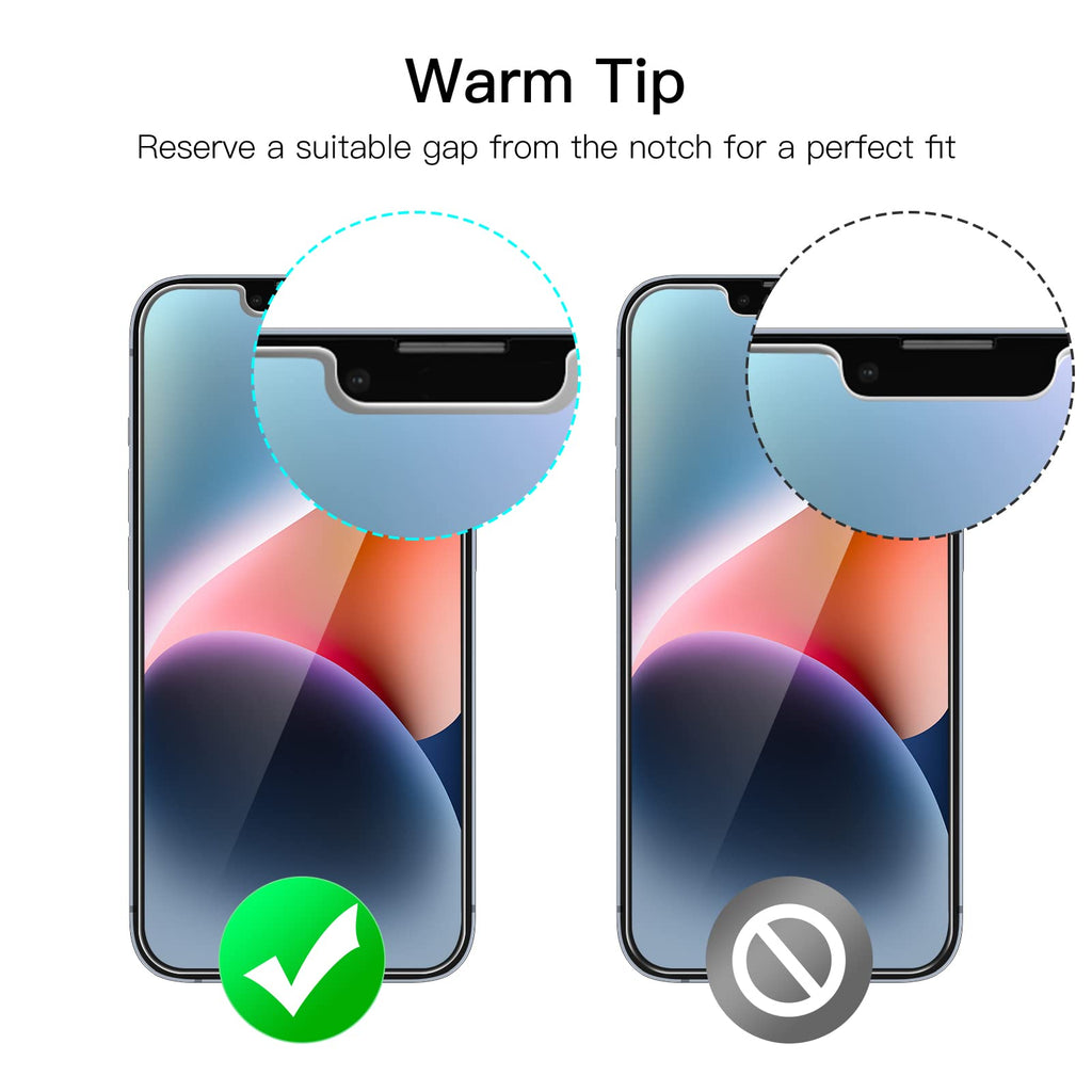 JETech Screen Protector for iPhone 13/13 Pro, 3-Pack