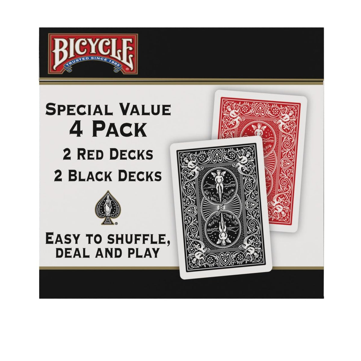 Bicycle Playing Cards 2 Pack Standard Poker Size Red and Blue