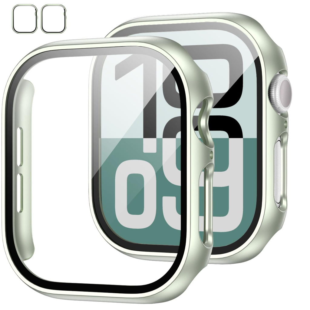 JZK Case with Screen Protector for Apple Watch SE3 Series 6/5/4 40mm,Clear