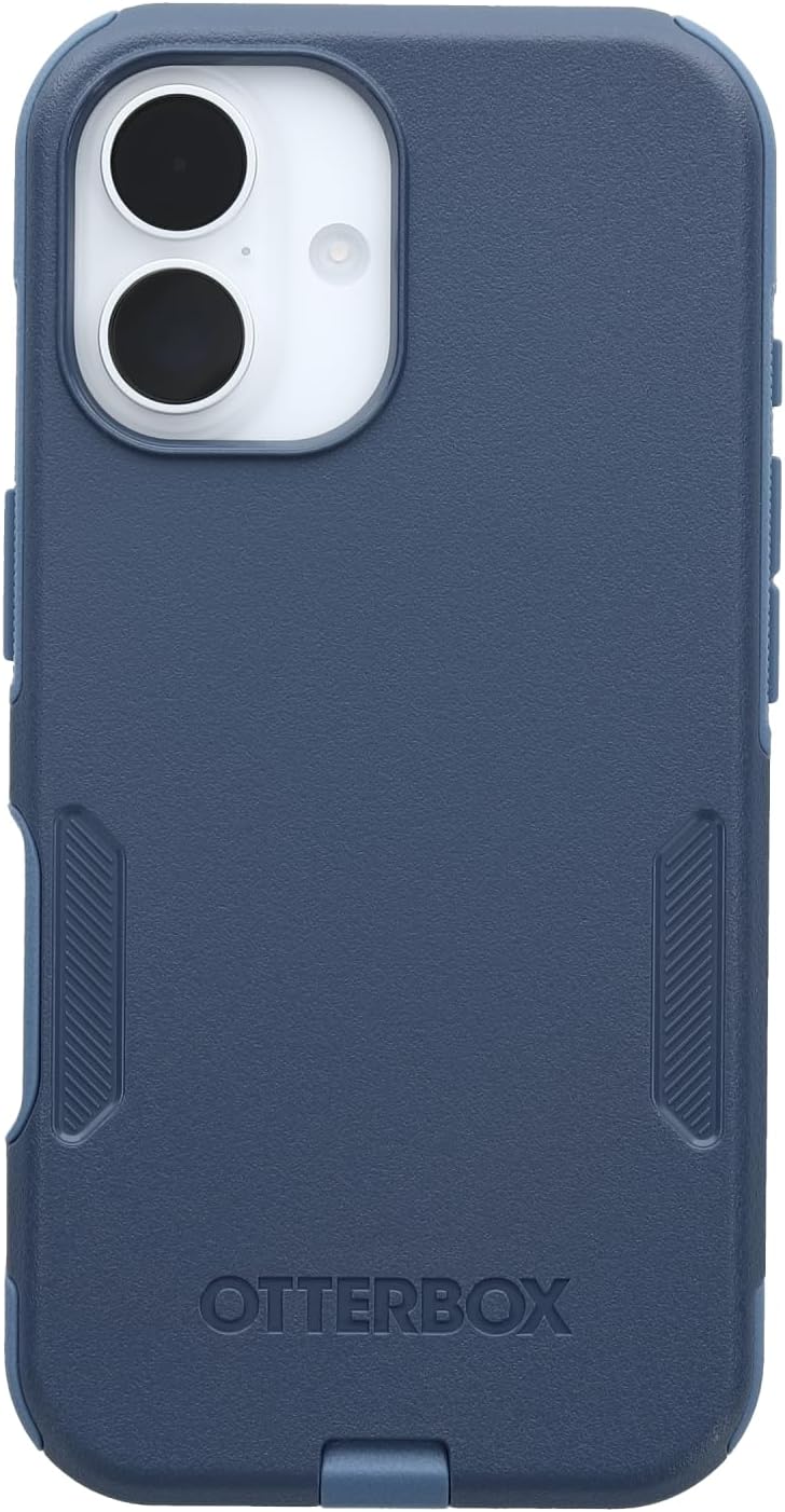 OtterBox iPhone 16 Commuter Series Case - Baby Blue Jeans, Thin & Protective iPhone Case, Dual-Layer, Impact Absorbing iPhone Case