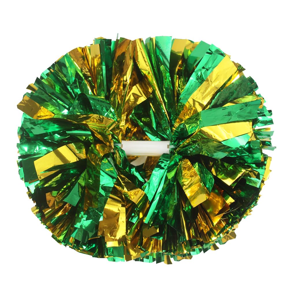 Hooshing 2/6/12PCS Pom Poms Cheerleading with Baton Handle Cheerleader Pompoms for Cheering Sports Games Dancing Party Team Spirit