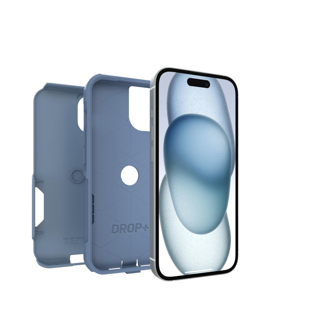 OtterBox iPhone 17e, 16e, 15, 14, & 13 Commuter Series Case - Black, Slim & Tough, Pocket-Friendly, with Port Protection - Thin & Protective iPhone Case, Dual-Layer, Impact Absorbing iPhone Case