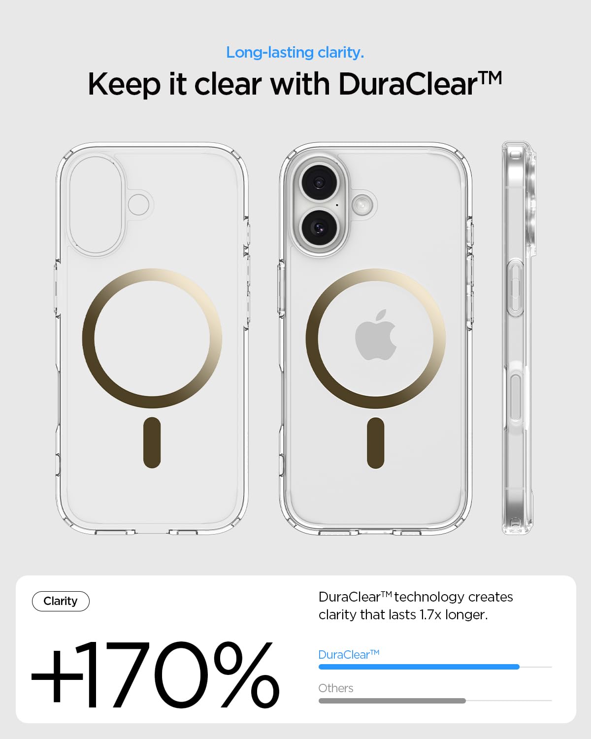 Spigen Ultra Hybrid MagFit for iPhone 17 Pro / 18 Pro Case, Frost Black