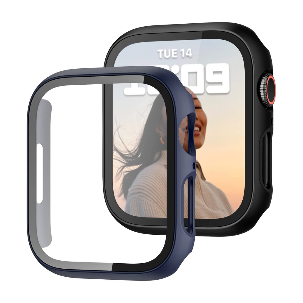 JZK Case with Screen Protector for Apple Watch SE3 Series 6/5/4 40mm,Clear