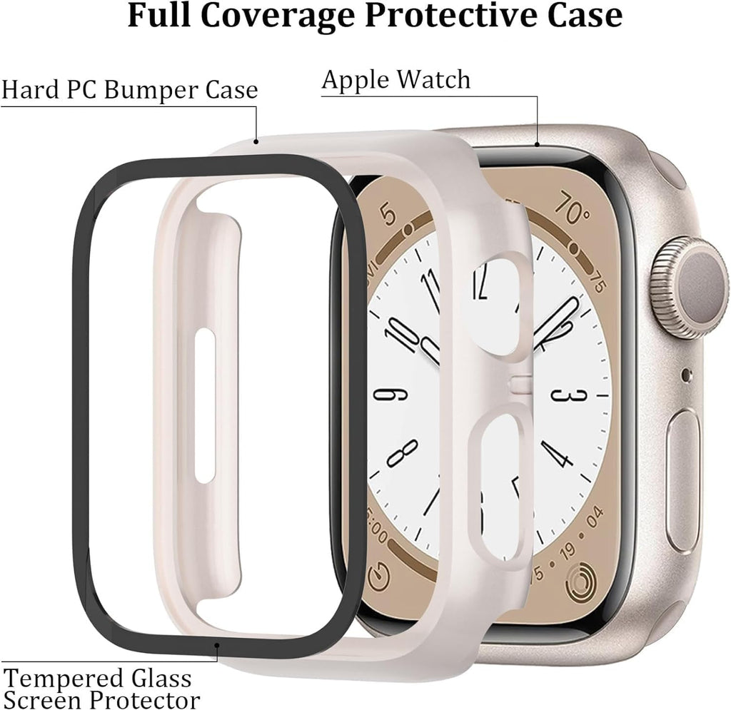6-Pack Case with Screen Protector for Apple Watch Series 11/10 46mm