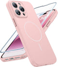 FNTCASE for iPhone 14 Pro Max Case Light Pink: Compatible with MagSafe
