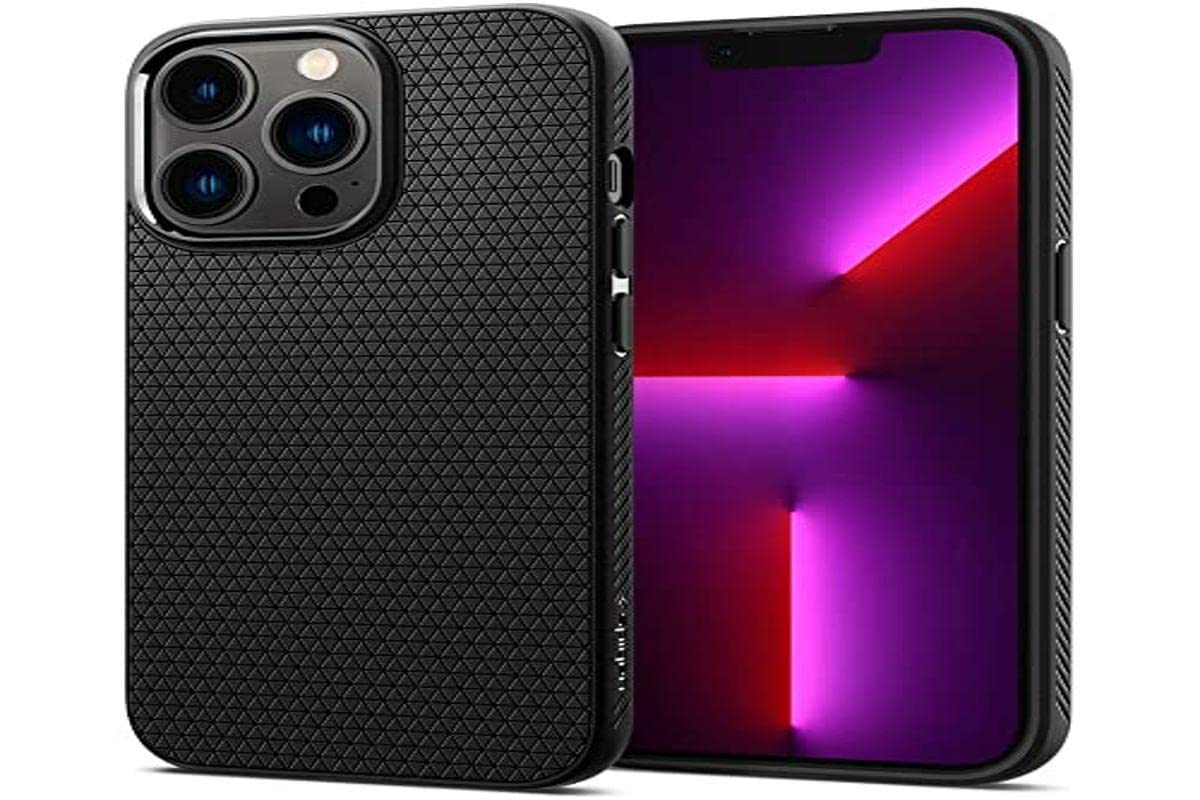 Spigen Liquid Air Designed for iPhone 13 Pro Max Case (2021) - Matte Black