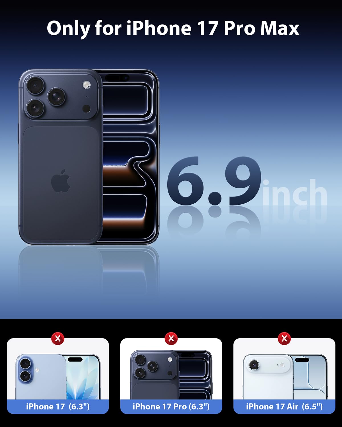 Mkeke for iPhone 18 Pro Max Case Clear [Not-Yellowing]