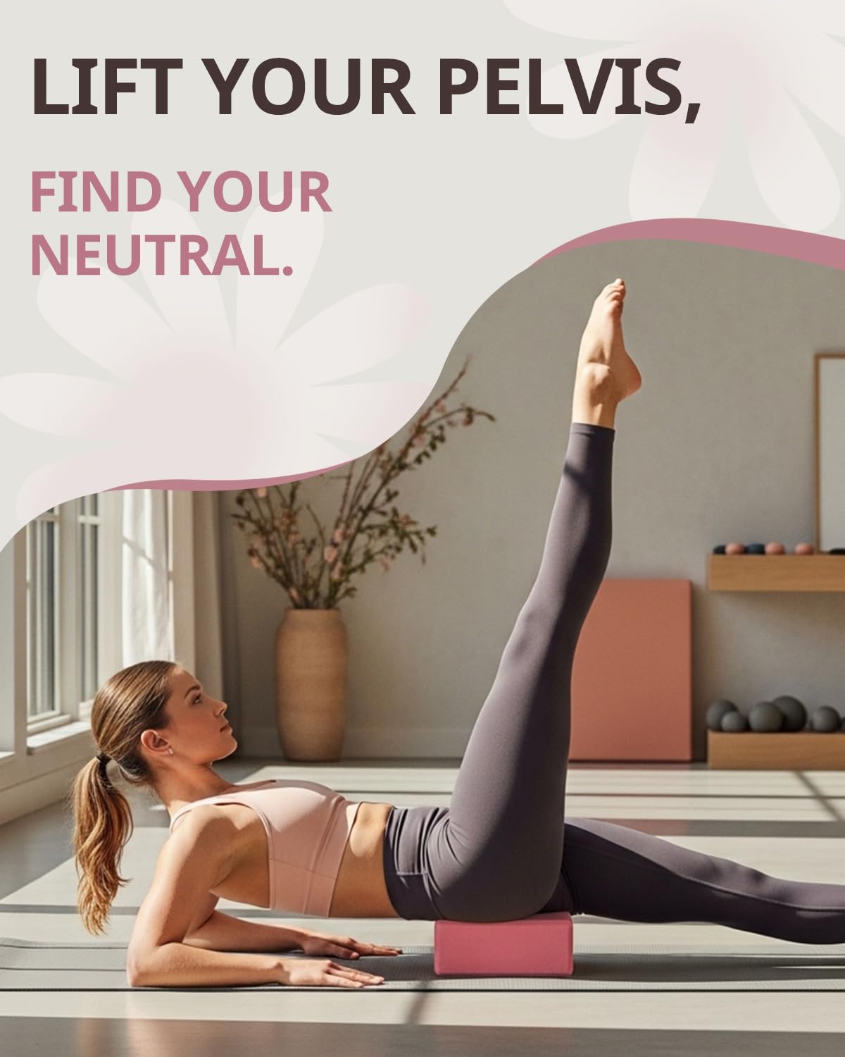 Yoga Blocks 2 Pack with Supportive Non-Slip Foam for Yoga Pilate Stretching