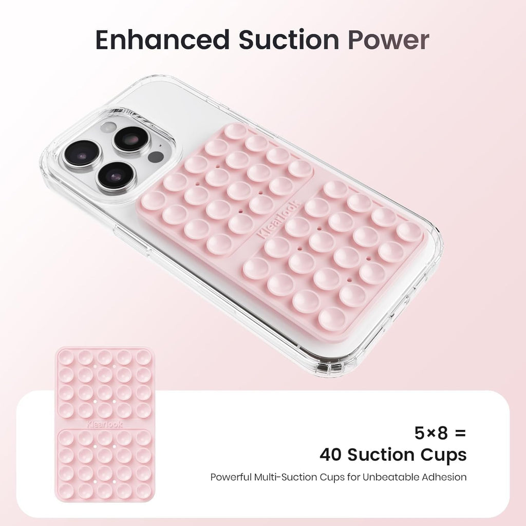 Klearlook 4PCS Silicone Double Sided Suction Cup Phone Case, Combination C