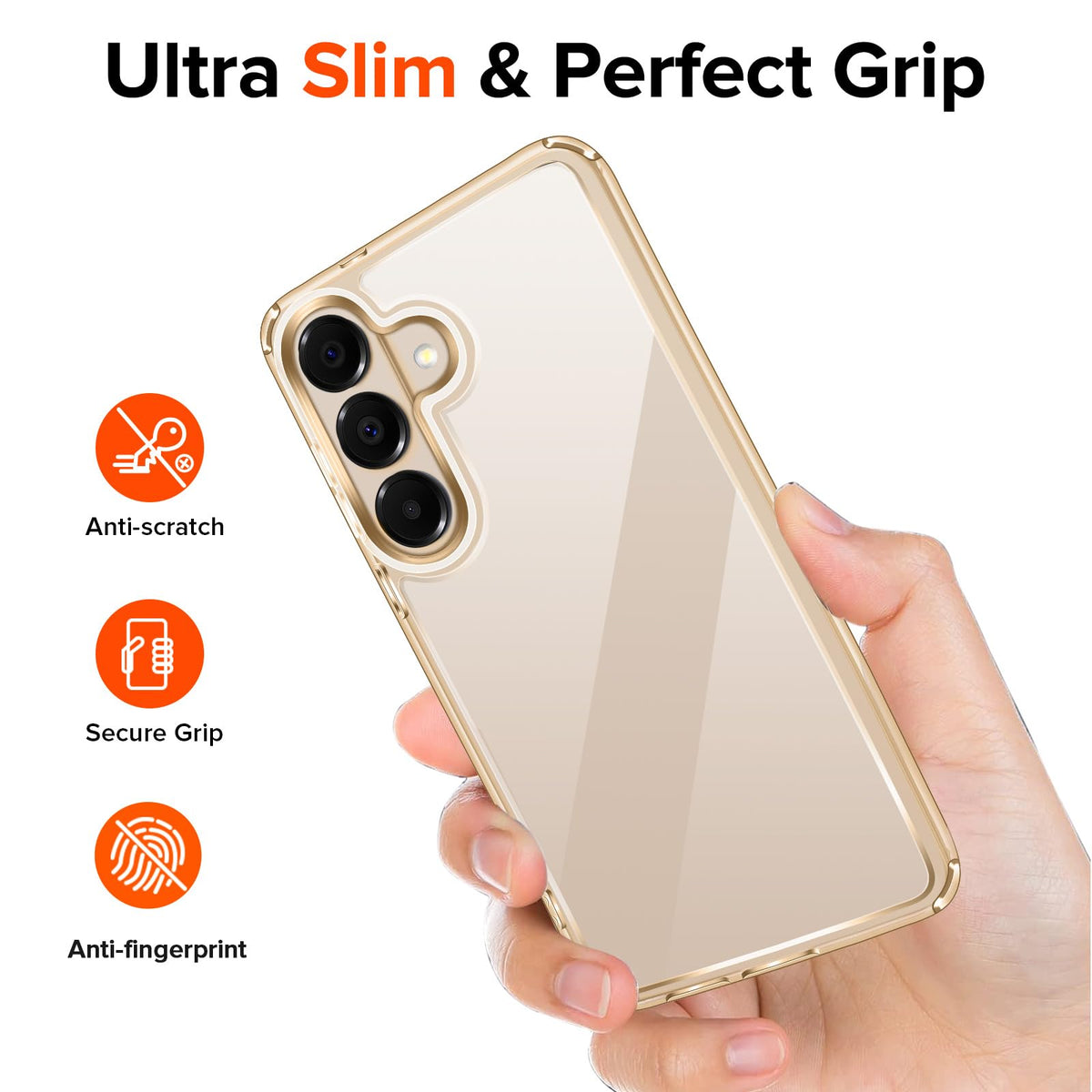 ivoler 3-in-1 Case for iPhone 16 Plus 6.7 inch, Clear