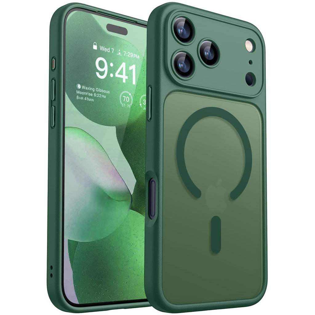 CANSHN Magnetic Shockproof for iPhone 17 Pro Max Case, Hot Pink
