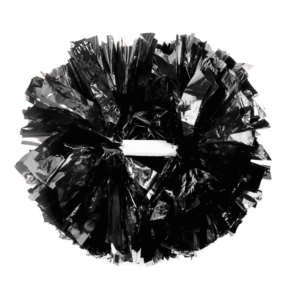 Hooshing 2/6/12PCS Pom Poms Cheerleading with Baton Handle Cheerleader Pompoms for Cheering Sports Games Dancing Party Team Spirit