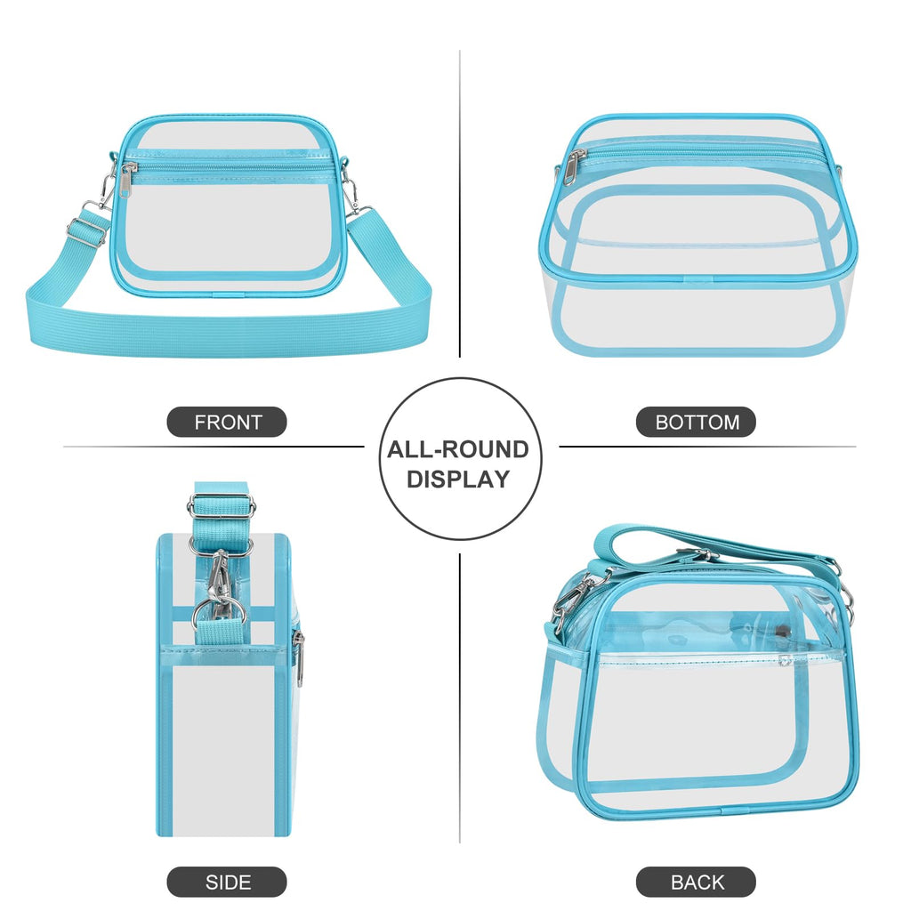 USPECLARE Clear Bag for Stadium Events Clear Sports Fan Handbags Purses