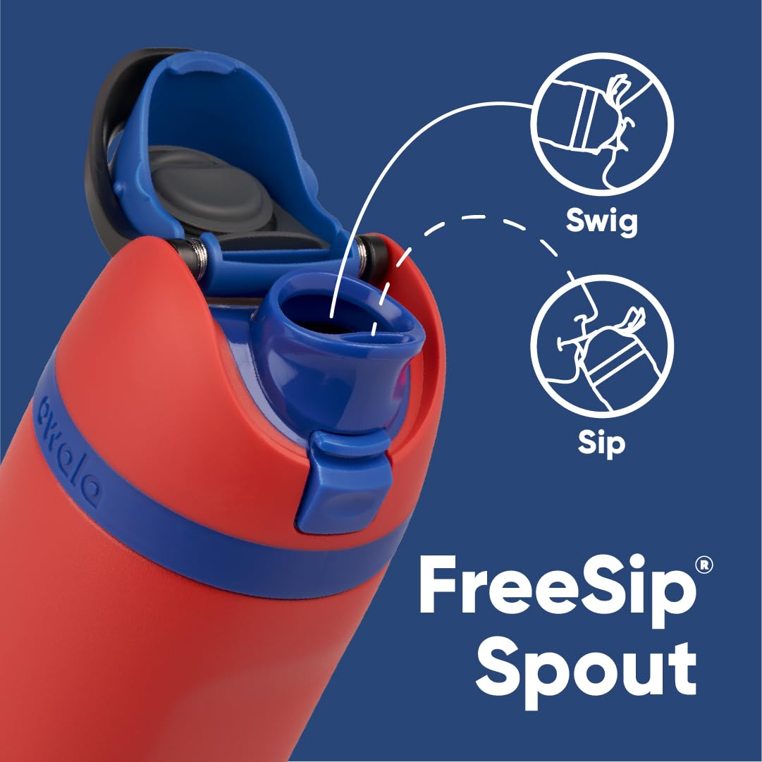 Owala Marvel Spider-Man FreeSip Stainless Steel Water Bottle 32 oz