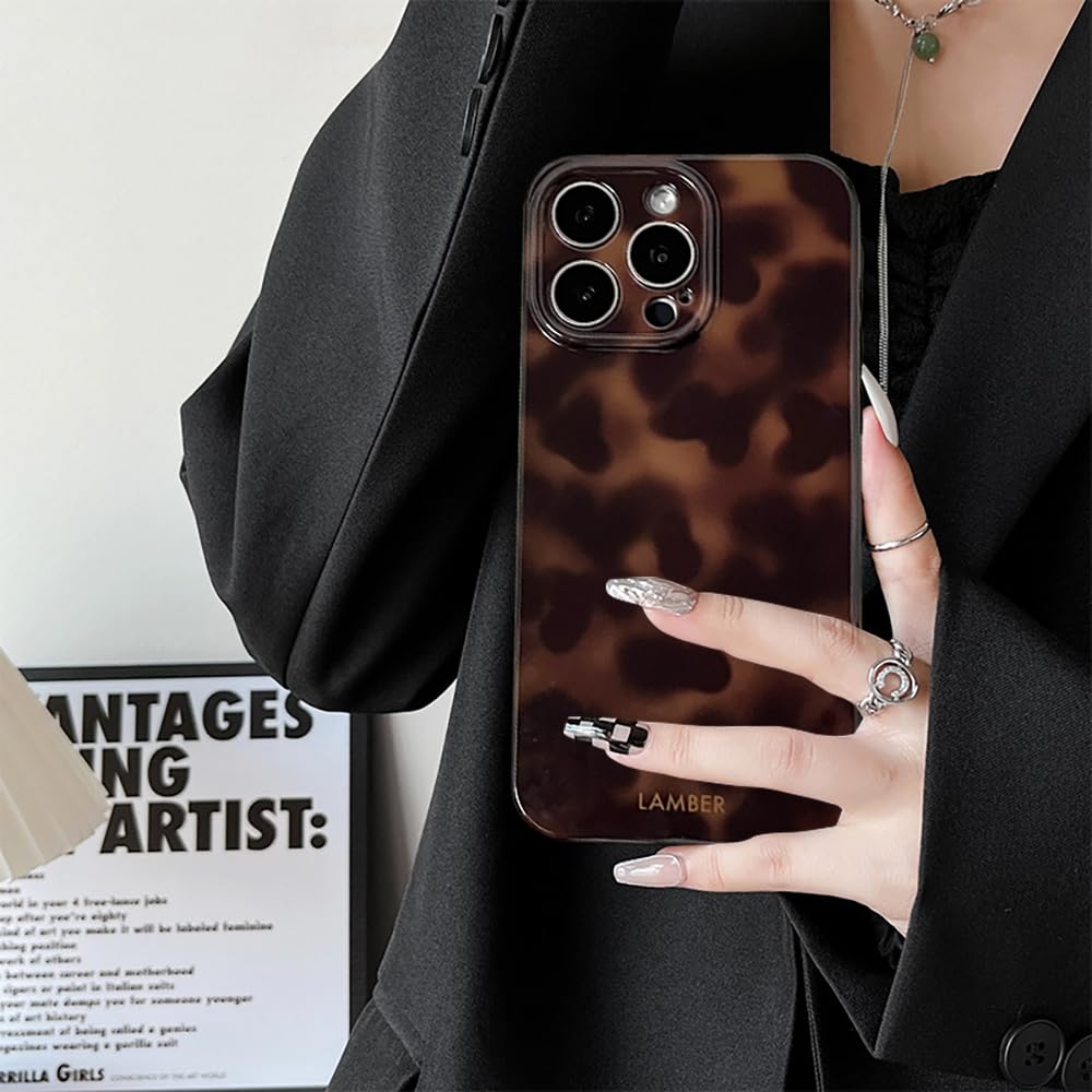 Cute Phone Case for iPhone 16 Pro Case Cheetah Leopard Print