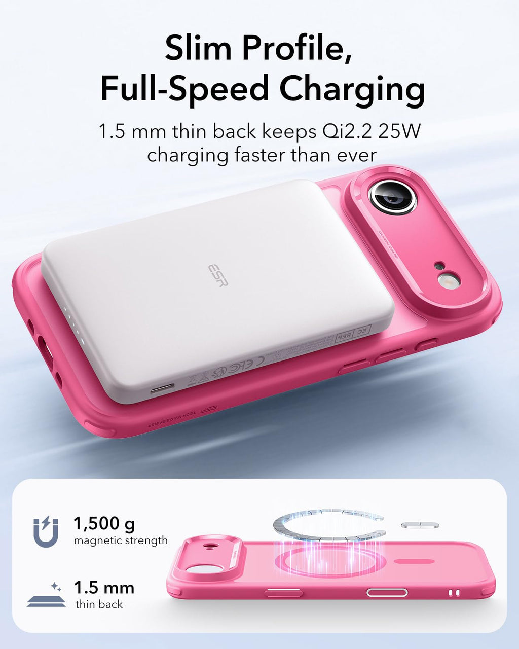 ESR Classic Hybrid for iPhone 17/18 Pro Case, Clear