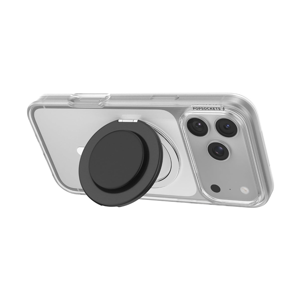 PopSockets Adhesive Phone Grip, Holder- Black