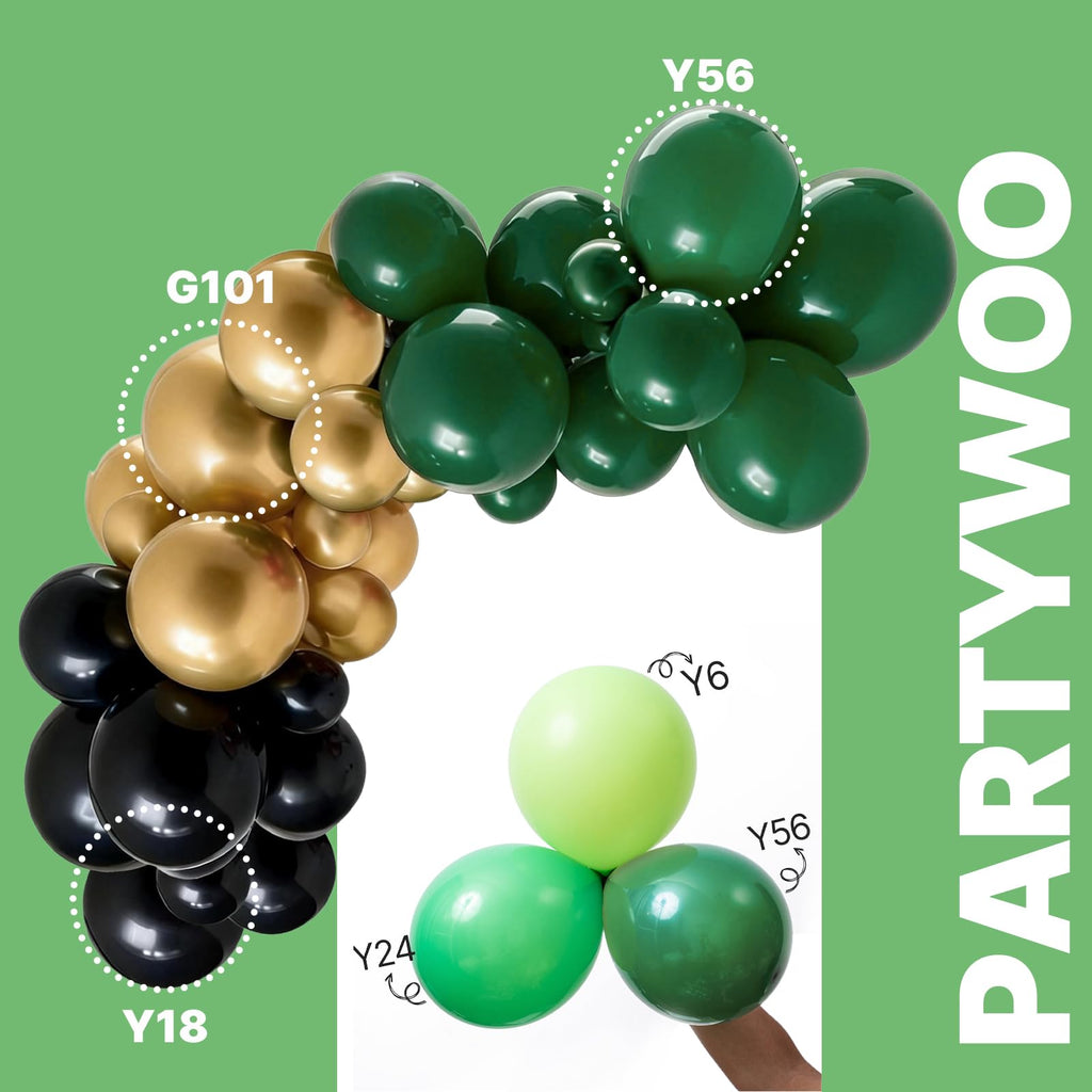 PartyWoo Christmas Balloons 66pcs Santa Xmas Tree Candy Cane Foil Balloons